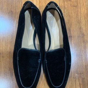 The Row Black velvet loafers eu sz 36.5 us sz 6.5
